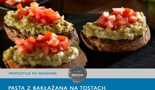 Pasta z bakłażana na tostach