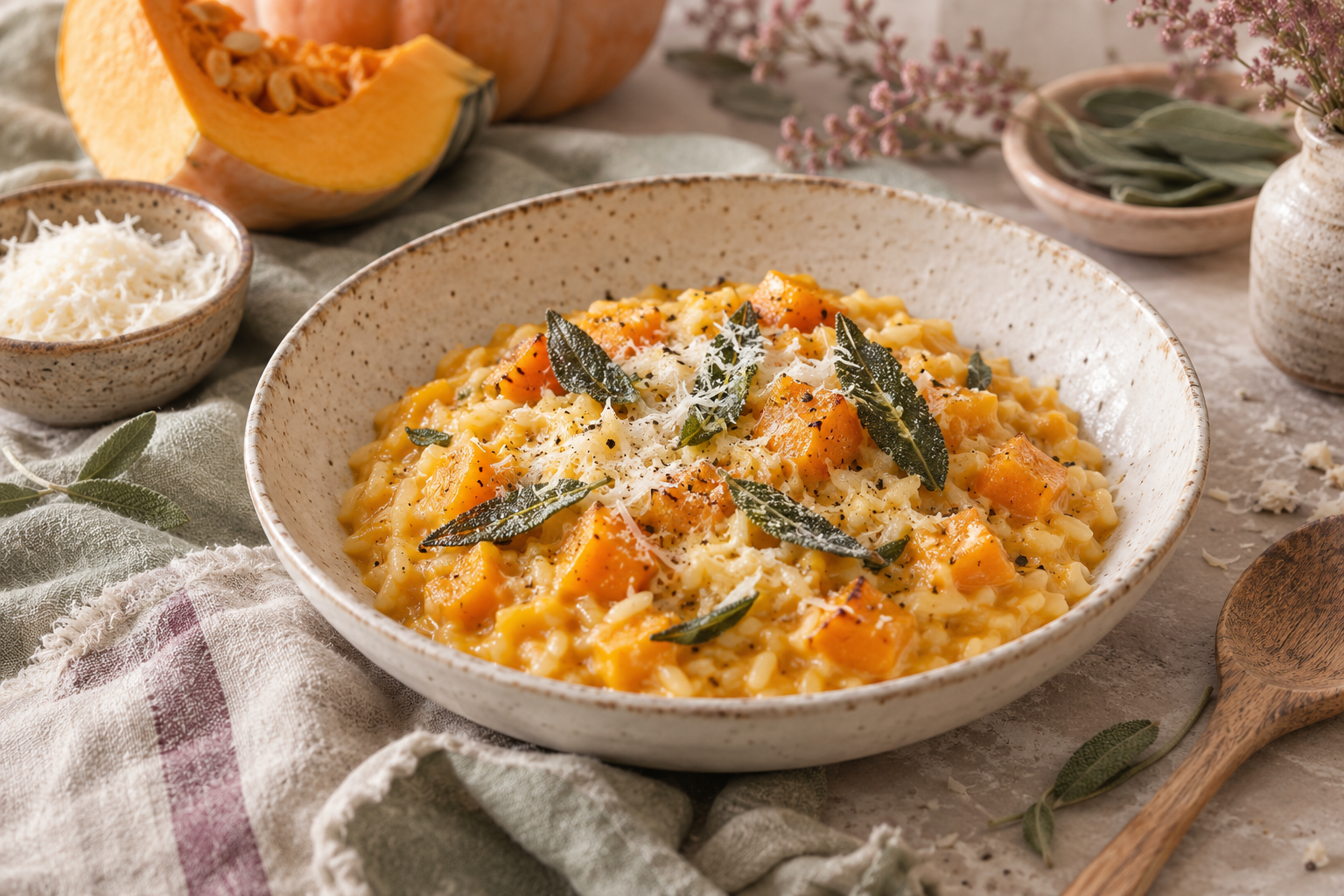 risotto z szałwią